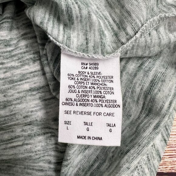 NFL Green Bay Packers Women's Shirt Size L Space Dye Stripe Sleeve Team Apparel - Picture 7 of 11